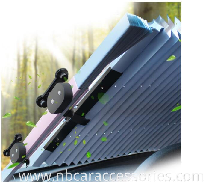 Most popular suv uv proof retractable aluminium universal customized car sun shades roller blinds